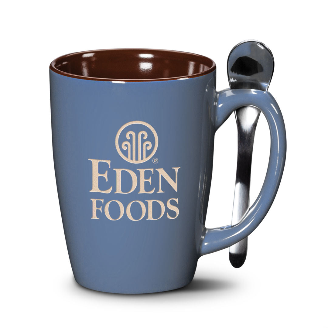 Roberta Mug & Spoon - 16oz — Steel Blue — MUG6801-ST