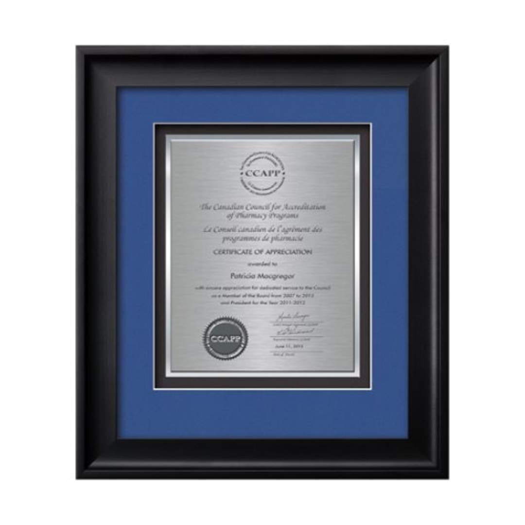 Yorktech Certificate TexEtch Framed Award