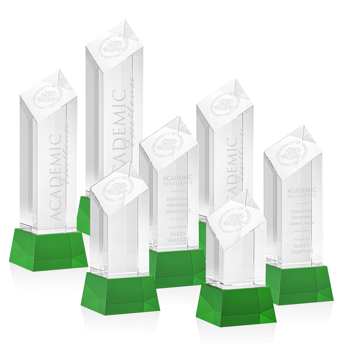 Barone Award on Base - Green