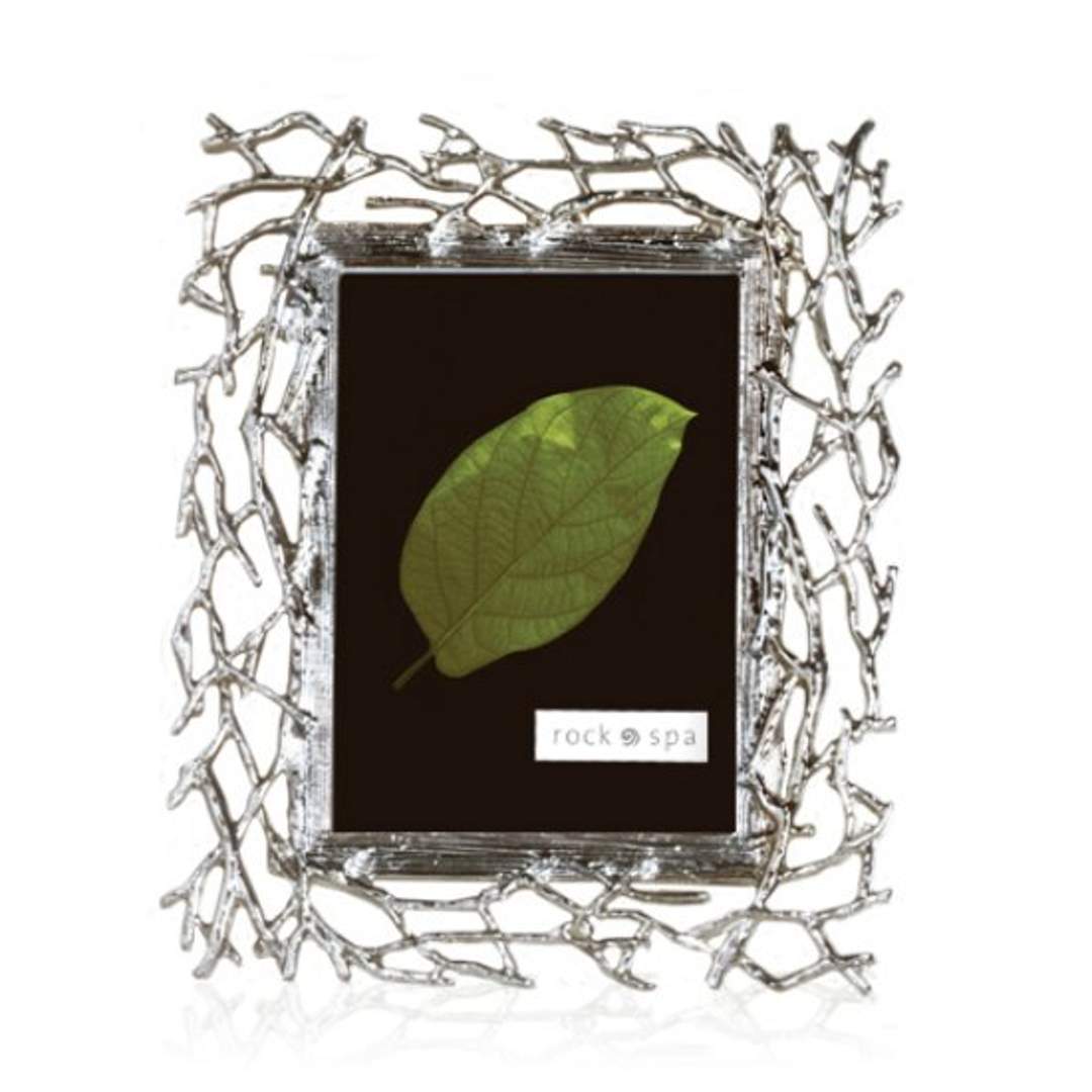 Twig Picture Frame — Antique Silver