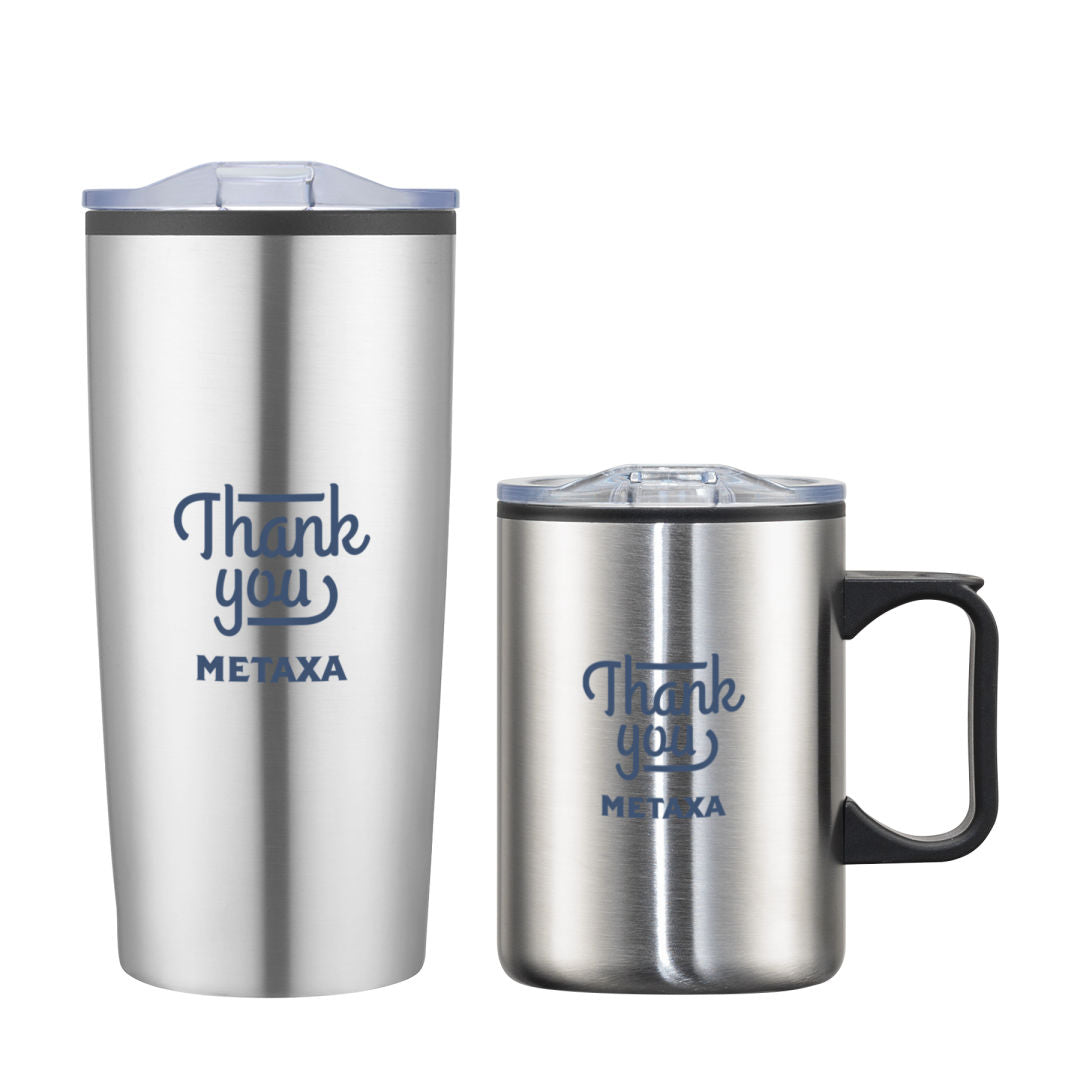 Lou Asador Mug & Tumbler Gift Set — Stainless Steel — G133-132-SS