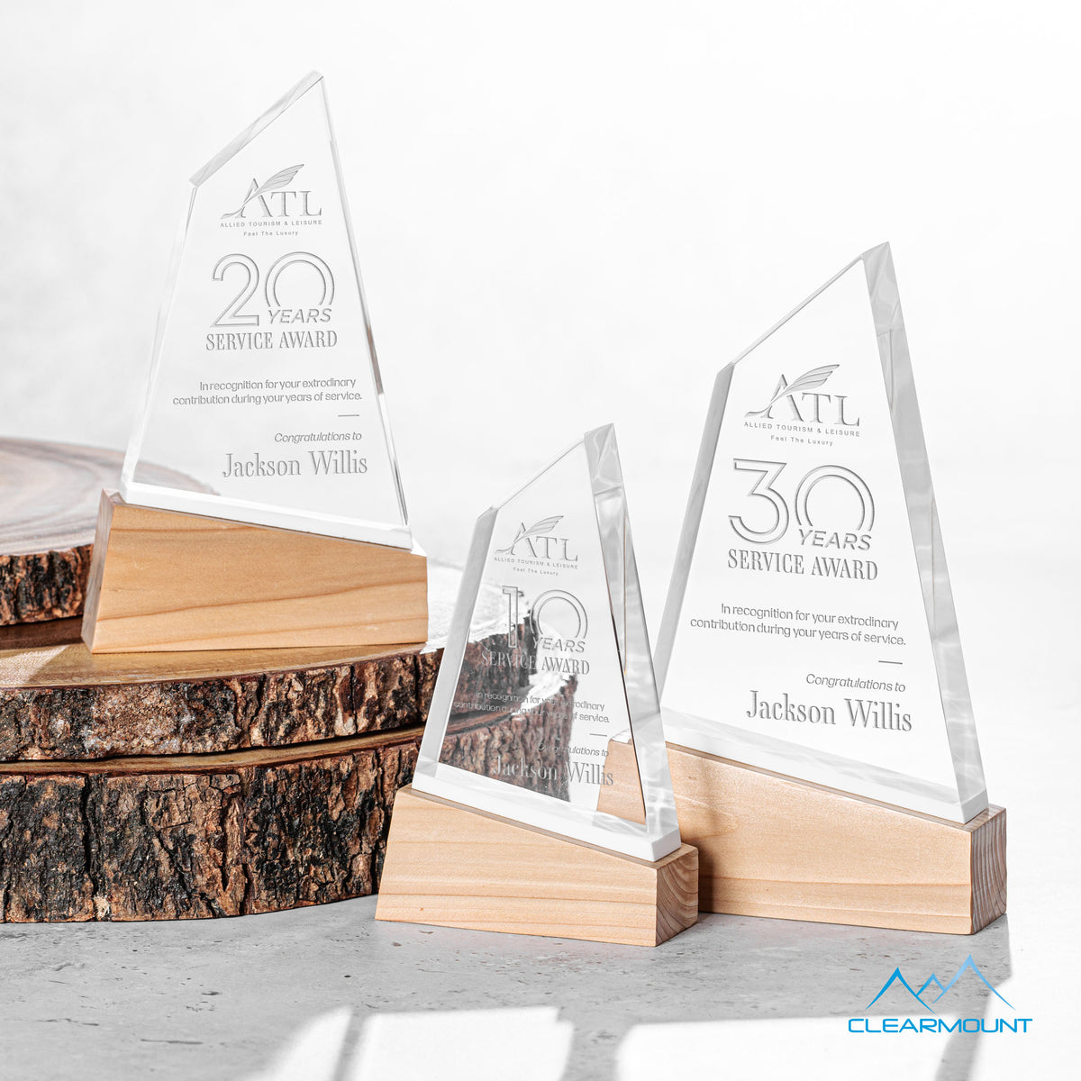 Terra Lucite and Wood Award