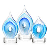Caspian Art Glass Award – Base & Size Options