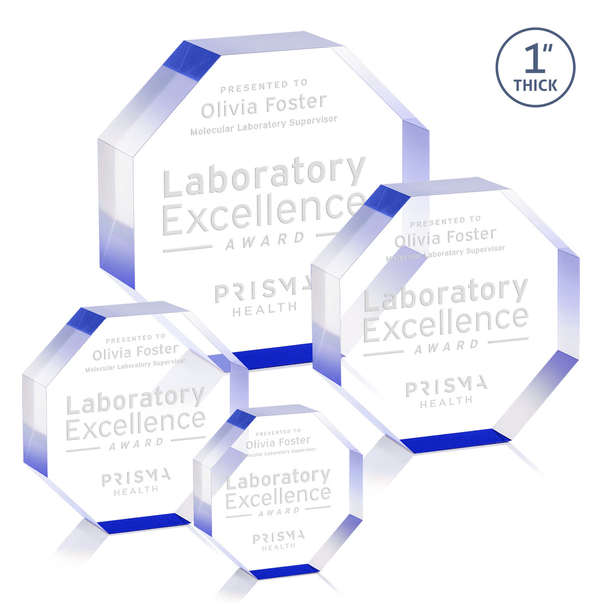 Melrose Octagon Award - Blue