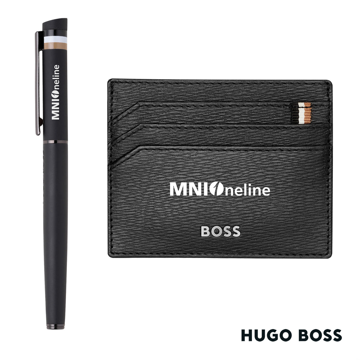 Hugo Boss® Rollerball Pen & Card Holder Set