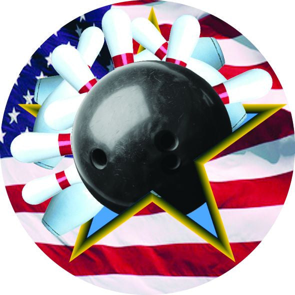 Bowling Vibraprint® Patriotic Label