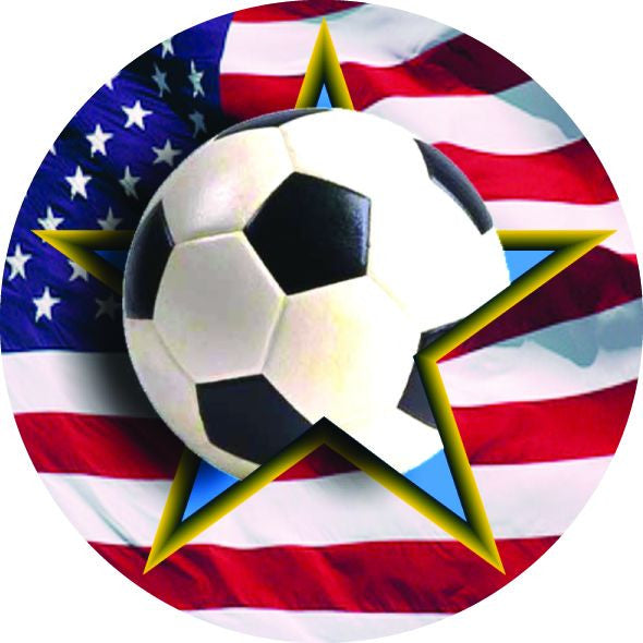Soccer Vibraprint® Patriotic Label