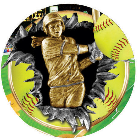 Softball Burst Vibraprint® Label