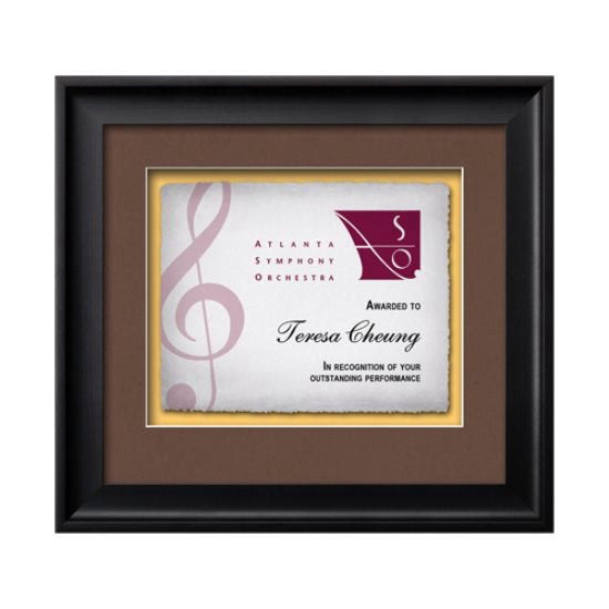 Yorktech Certificate Frame Artisan Paper Certificate Framed Award