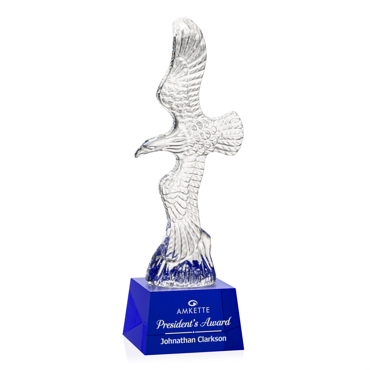 Staffordshire Eagle on Robson Base - Blue