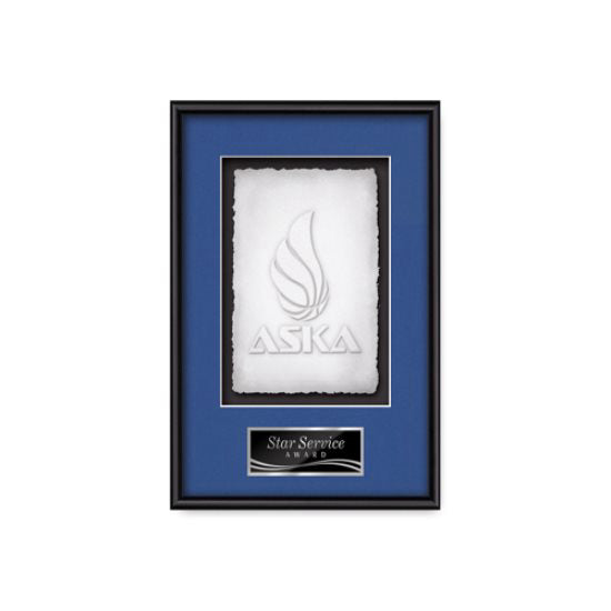 Fenestra Black Cast Paper Framed Award