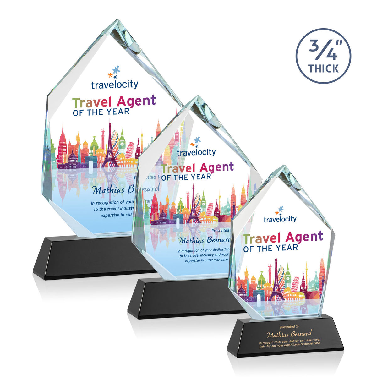 Deerhurst Ice Peak VividPrint™ Award on Newhaven - Black