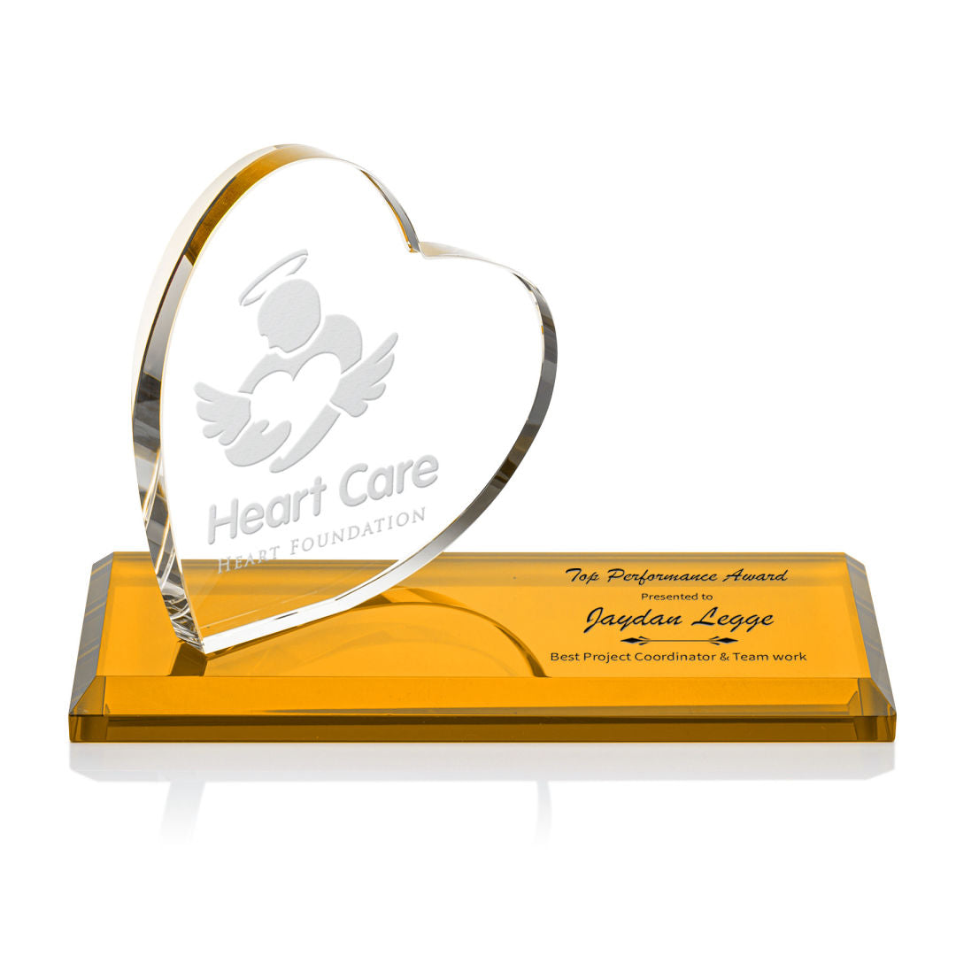 Northam Heart Award - Deep Etch