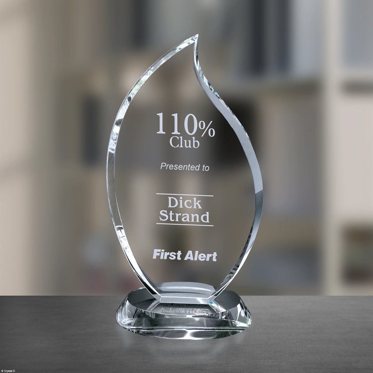 Flame Award 7" - Crystal D
