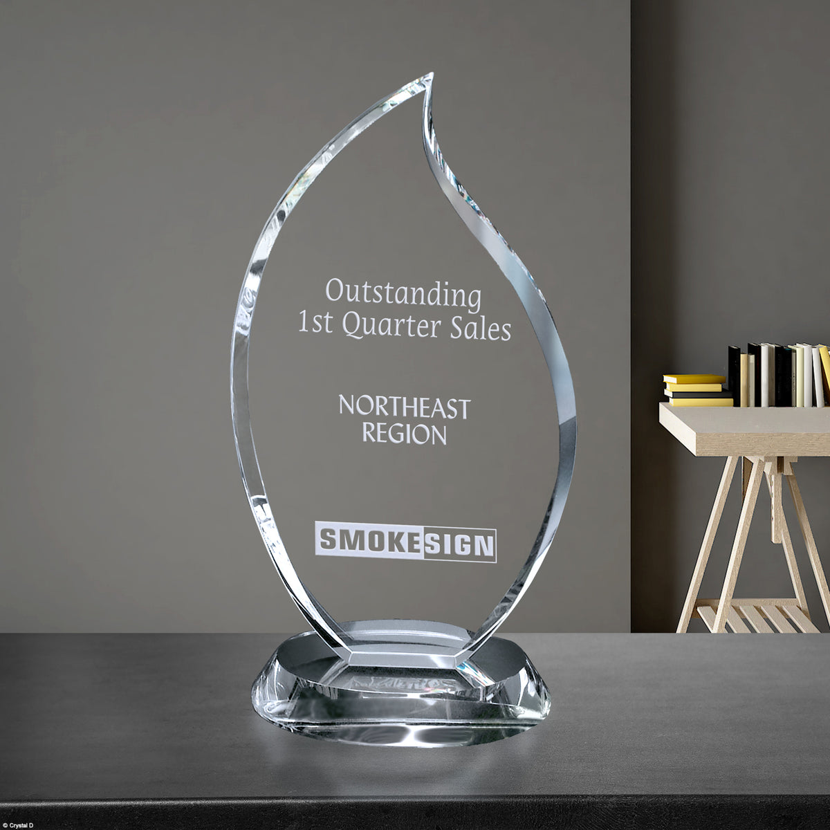 Flame Award 9" - Crystal D