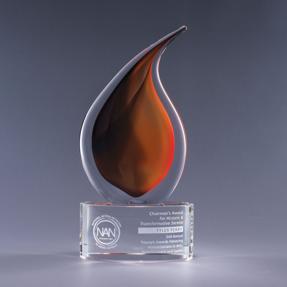 Flare art glass award