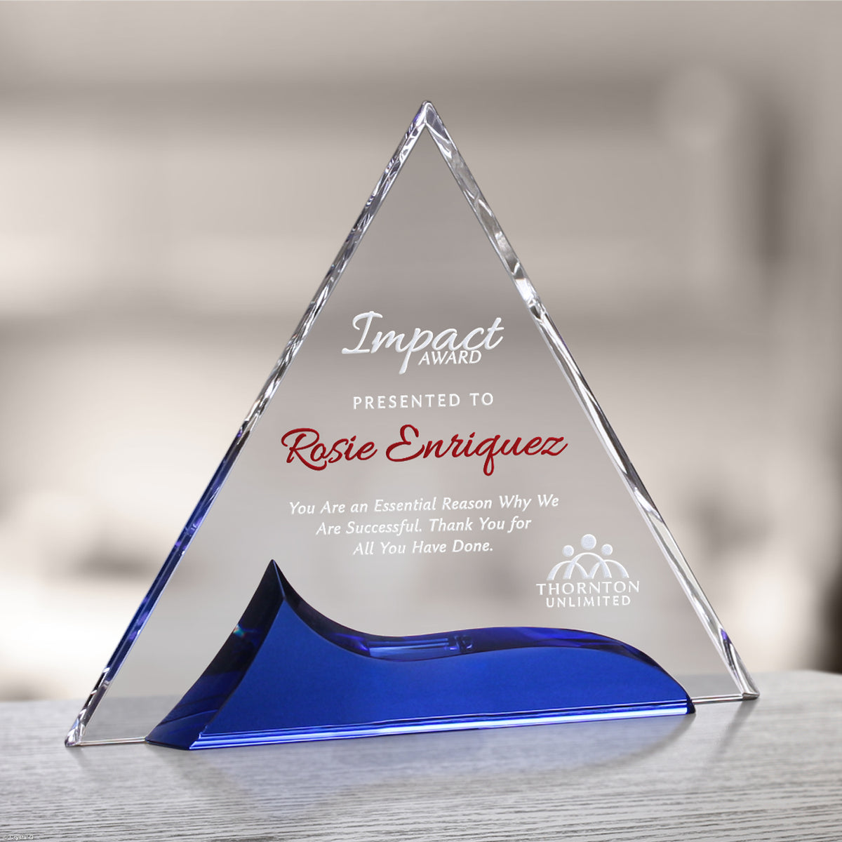 Gala Deluxe Triangle 8-1/2" - Crystal D