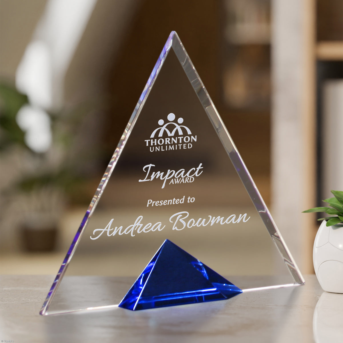 Gala Triangle 6-1/2" - Crystal D