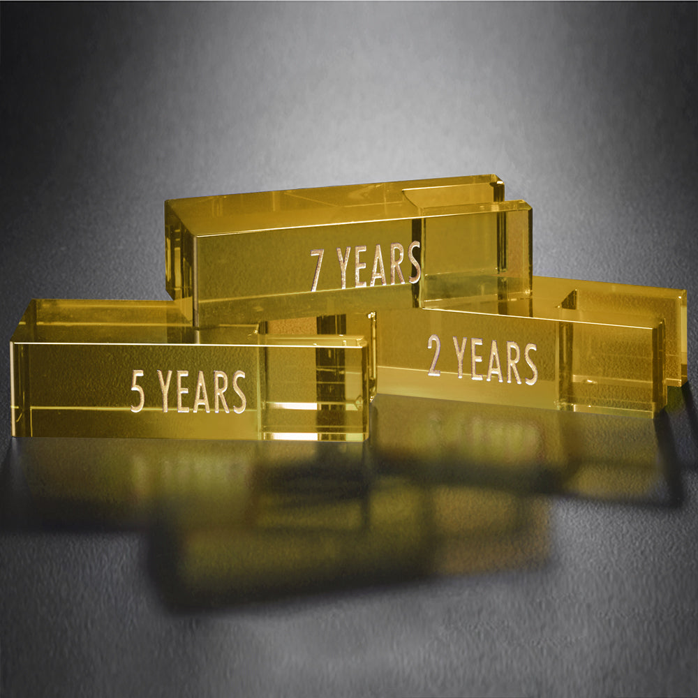 Goal-Setter Block - Gold - Crystal D