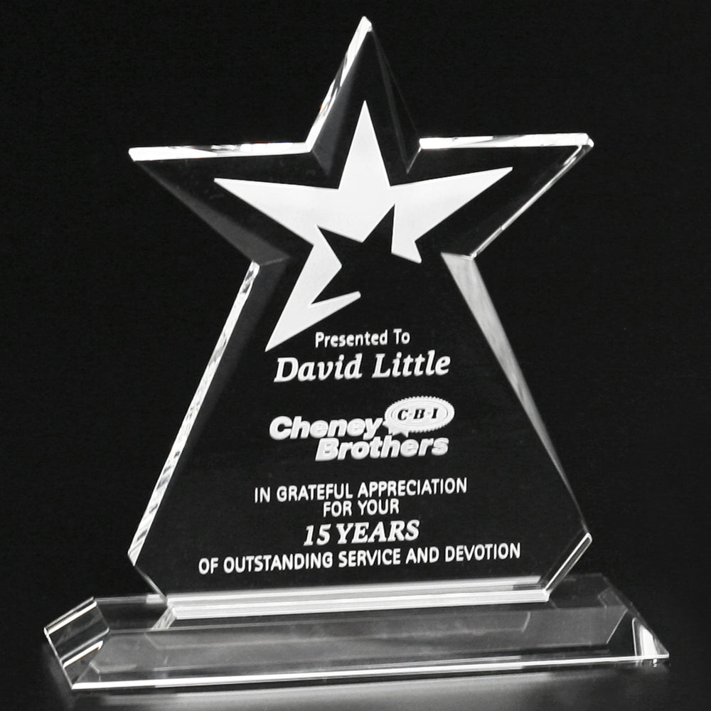 Guardian Award 6-1/2" - Crystal D