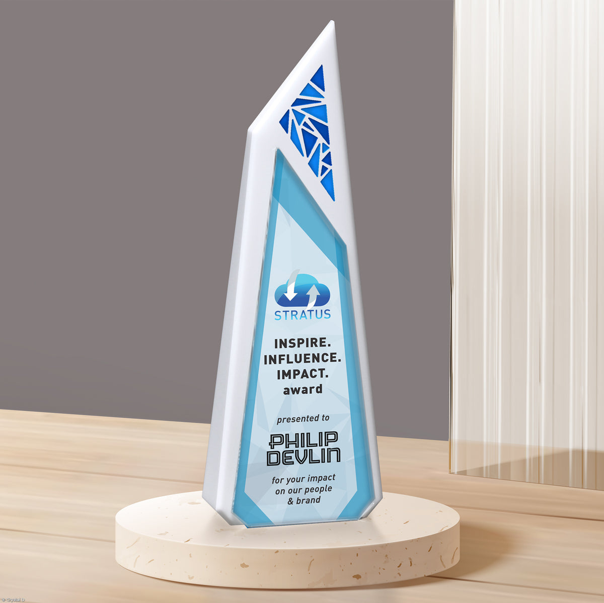 Hanover Award 11-1/2" - Crystal D