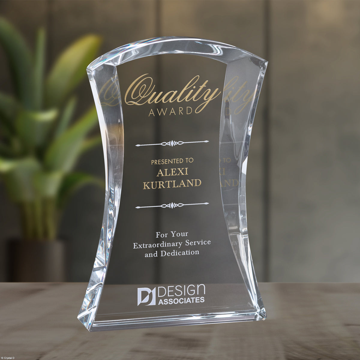 Harcourt Award 8" - Crystal D