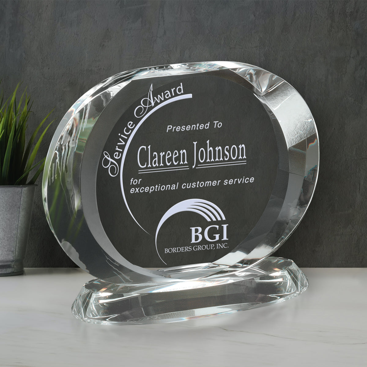 Harmony Oval 6" - Crystal D