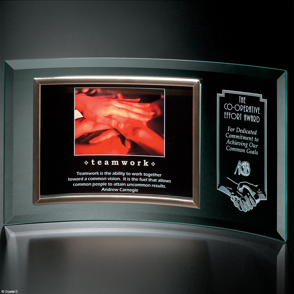 Inspiration Crescent 14" W - Crystal D