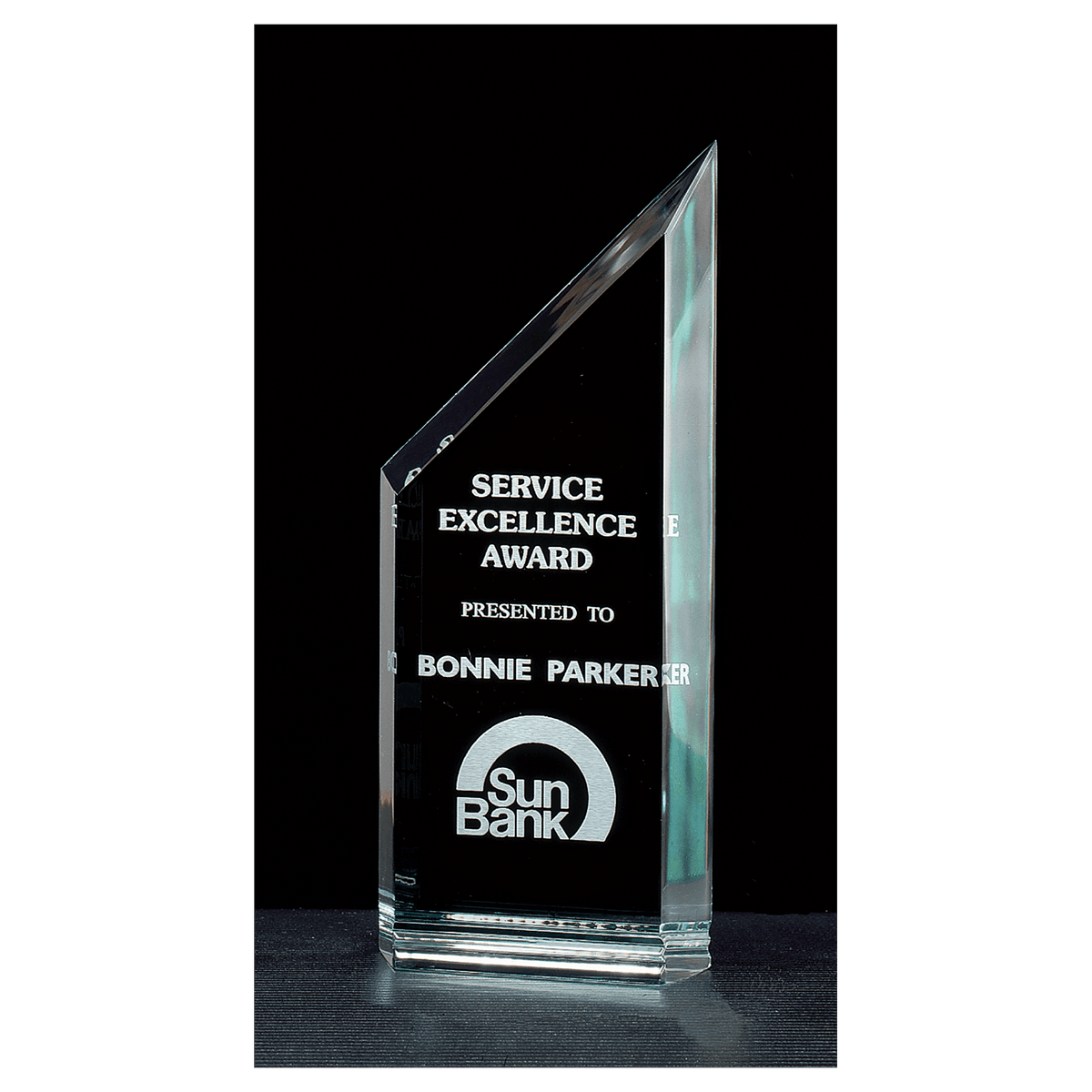 Zenith Series Jade Acrylic Free Standing Award