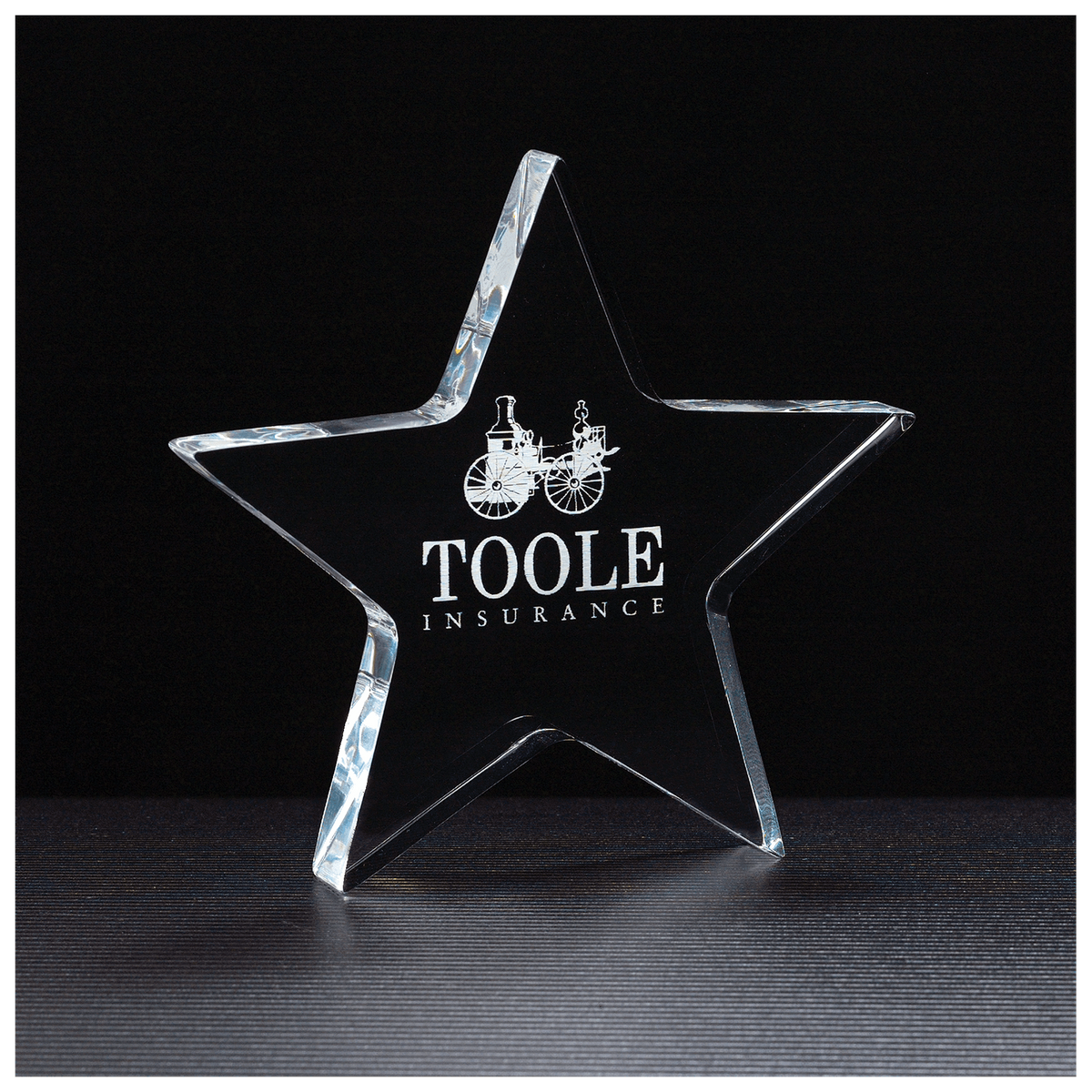 5" x 4 3/4" Star Acrylic Paperweight