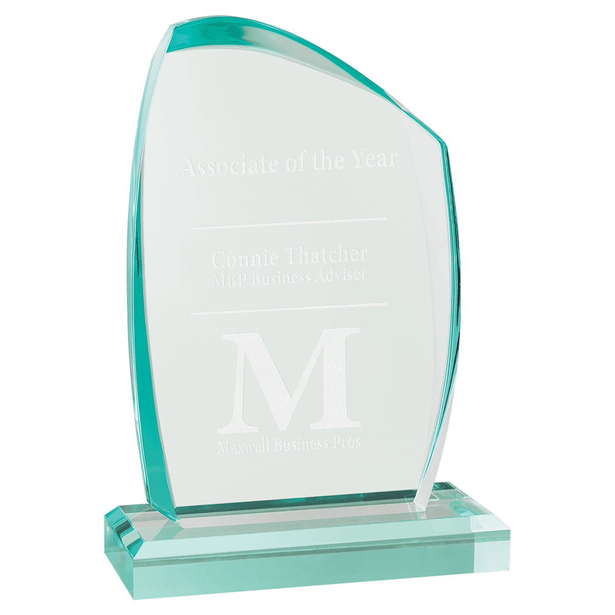 Tidal Series Jade Acrylic Award — Tidal alternate sizes