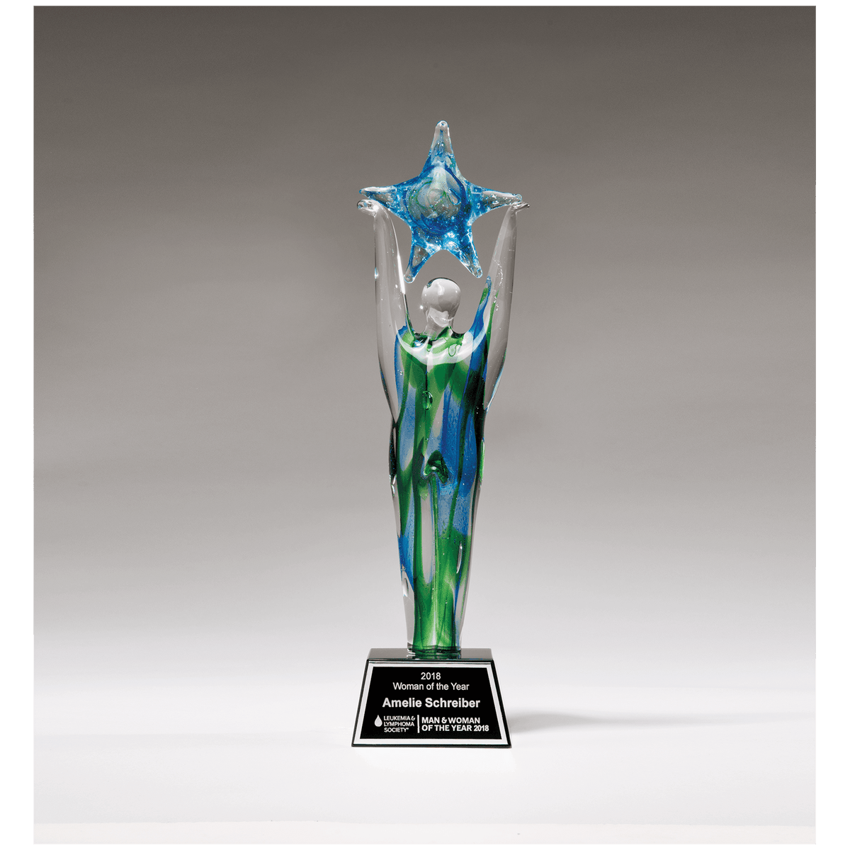 Star Achiever Art Glass Award