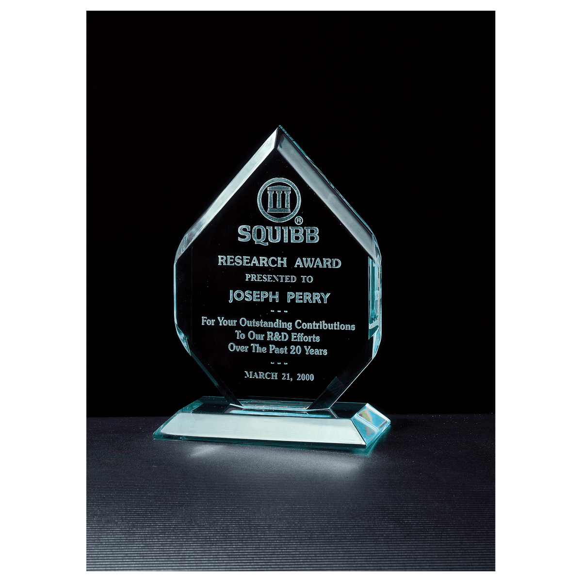 Jade Acrylic Flame Award