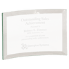 Beveled Jade Glass Crescent Award