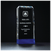 Premium Crystal Award with Cobalt Blue Base