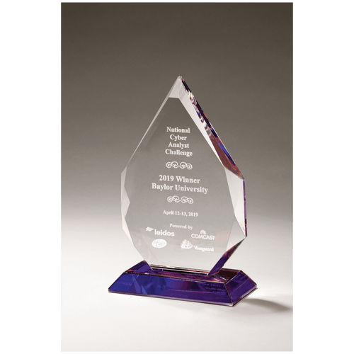 Crystal Flame Award with Prism Base