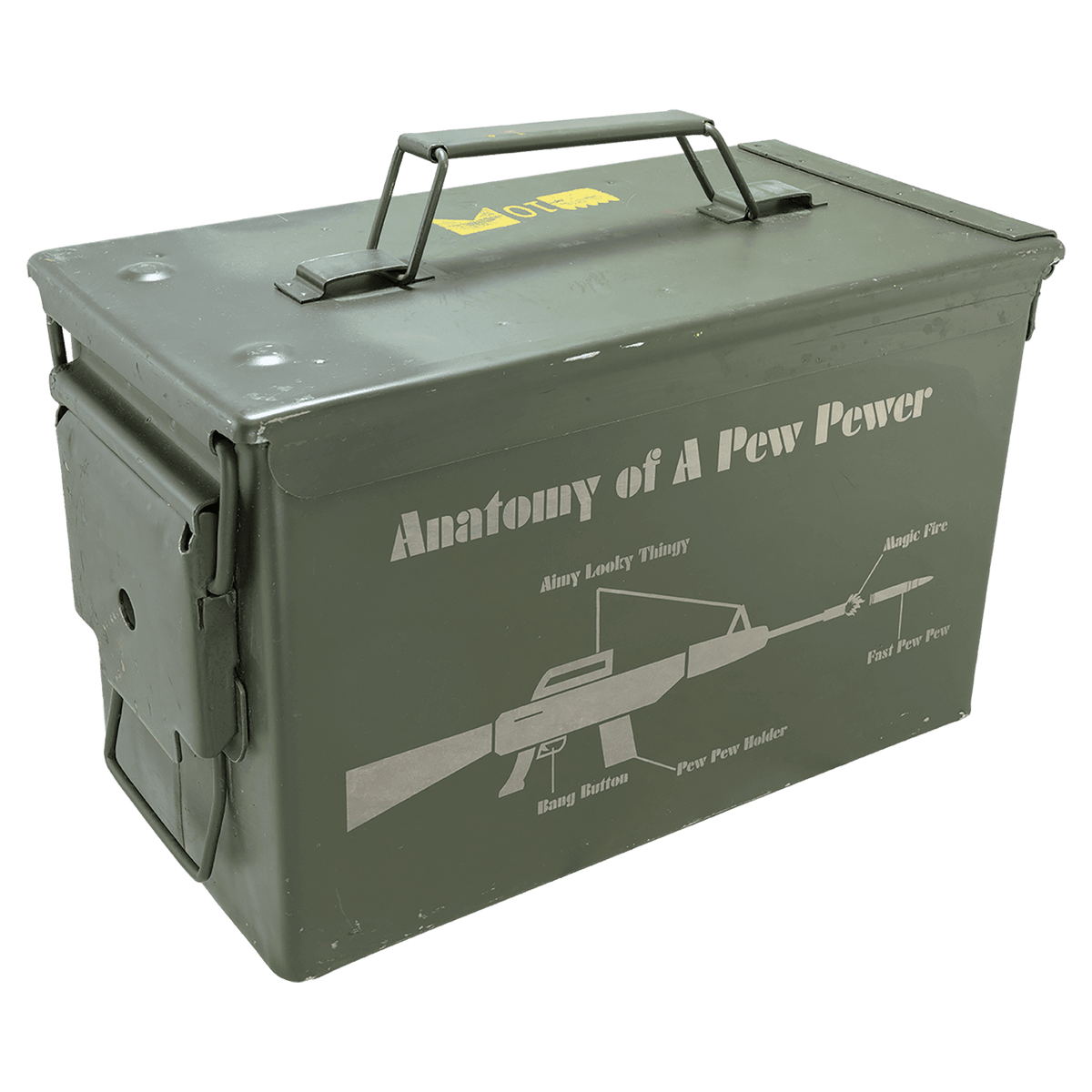 50 Caliber Army Surplus Steel Ammo Can
