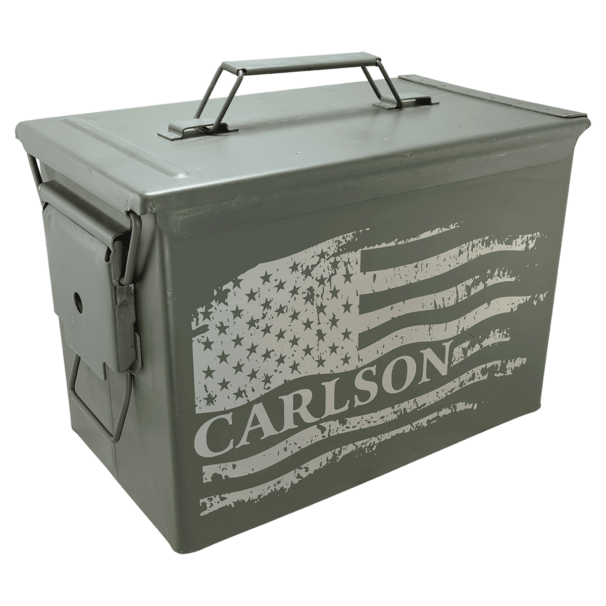 Fat 50 Caliber Army Surplus Steel Ammo Can