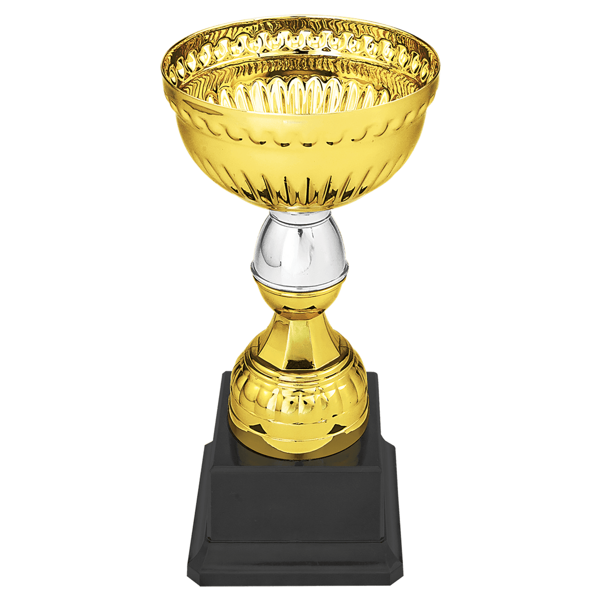 Gold and Silver Stem Metal Cup Trophy