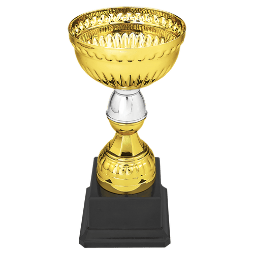 Gold and Silver Stem Metal Cup Trophy