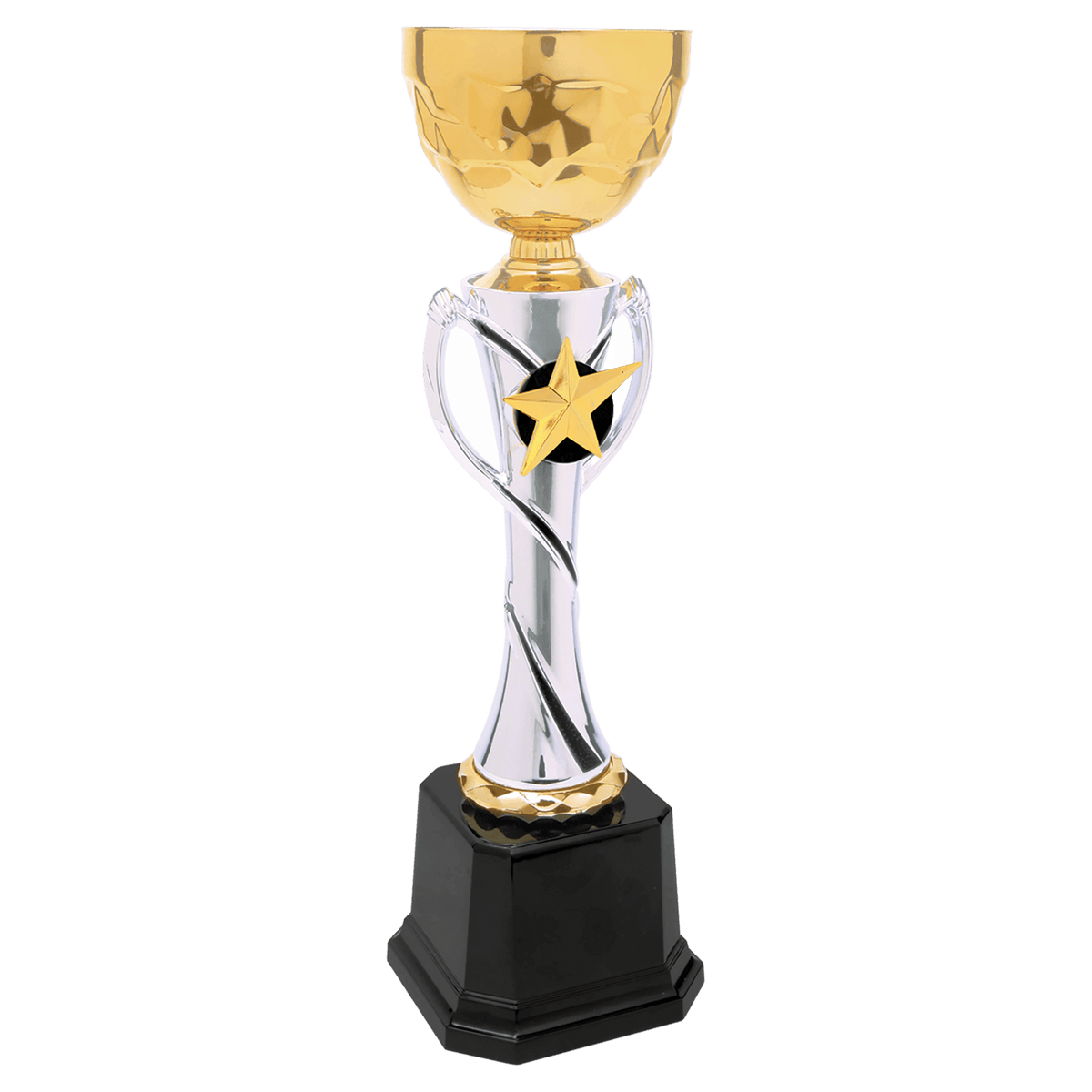 Silver/Gold Completed Metal Cup Trophy