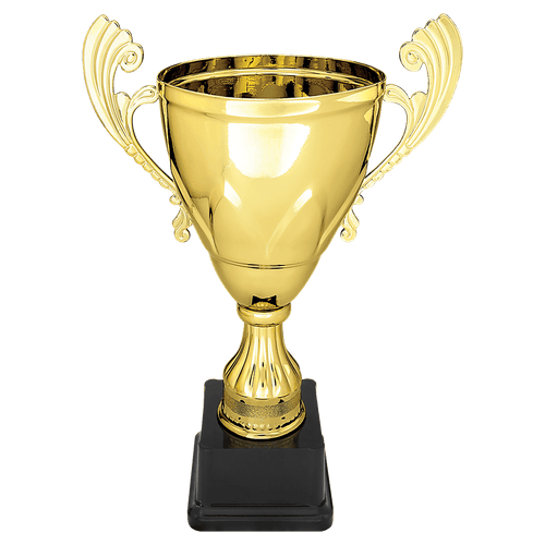 Gold Completed Metal Cup on Plastic Base