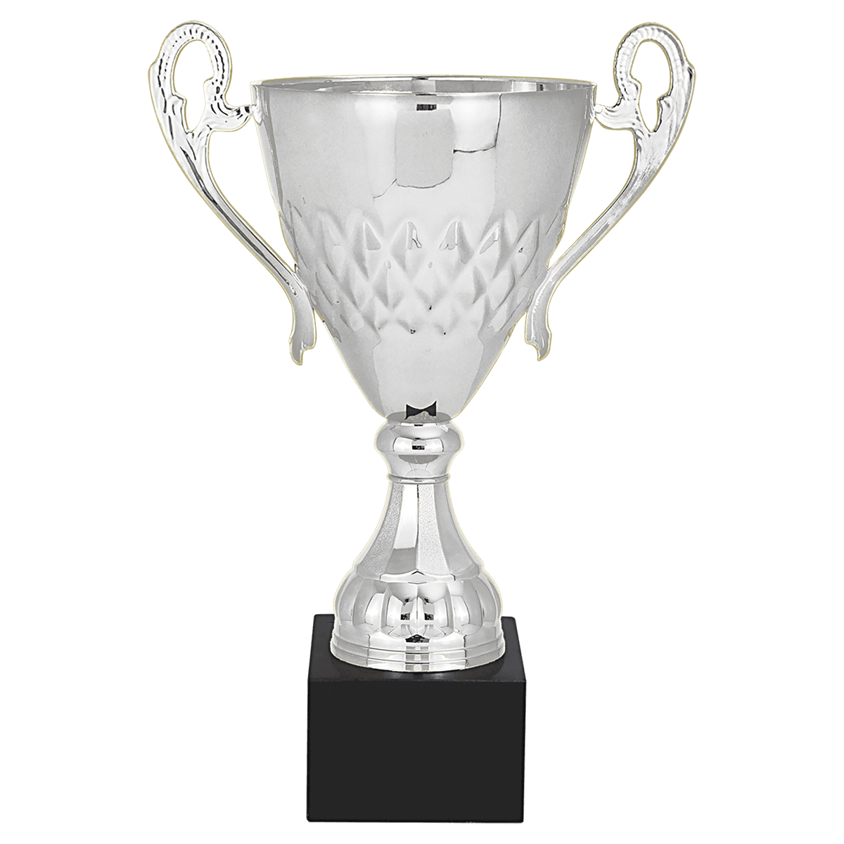 Silver Completed Metal Cup with Black Marble Base
