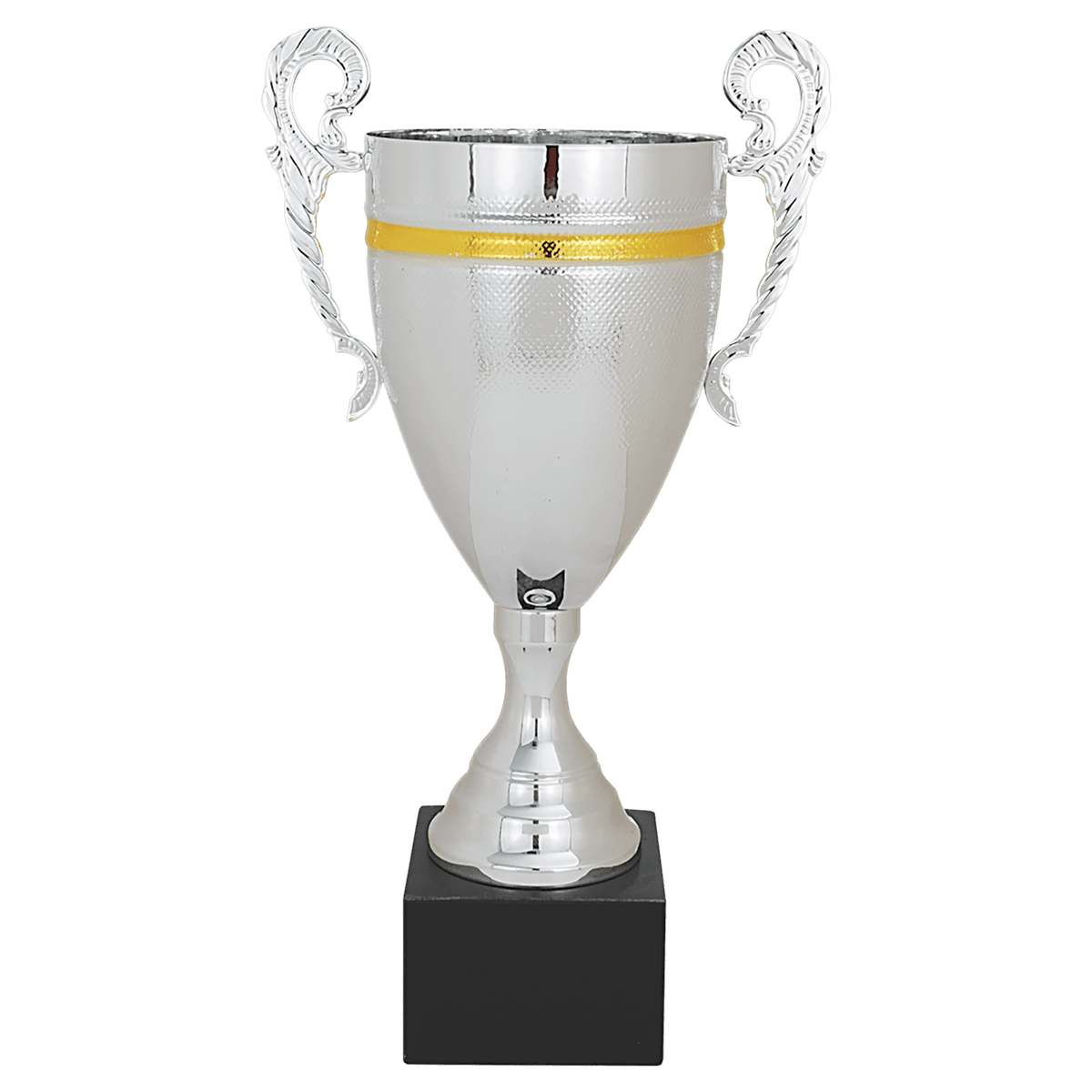 Silver/Gold Completed Metal Cup with Black Marble Base