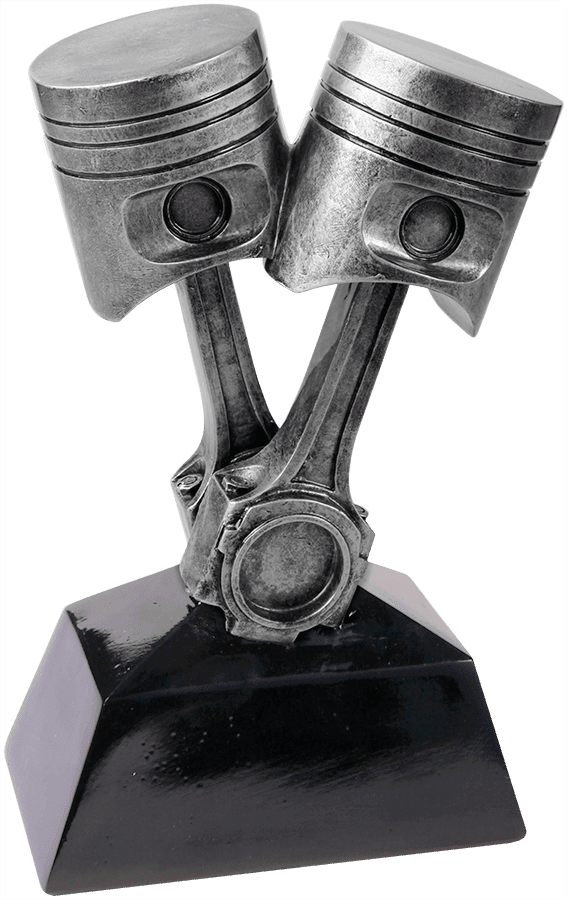 Antique Silver Piston Resin