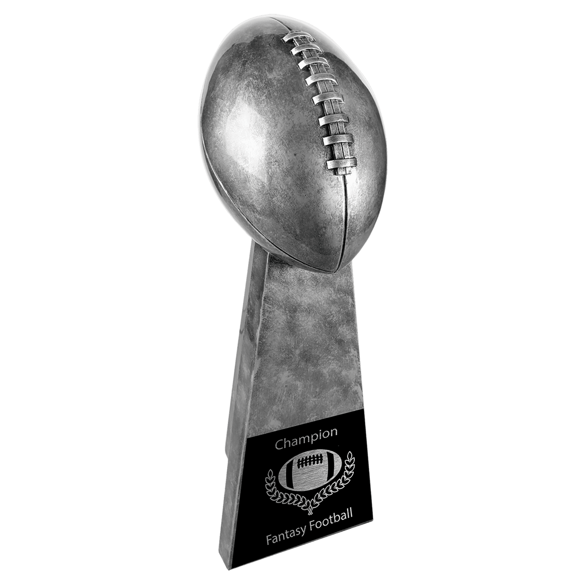 Antique Silver Football Resin