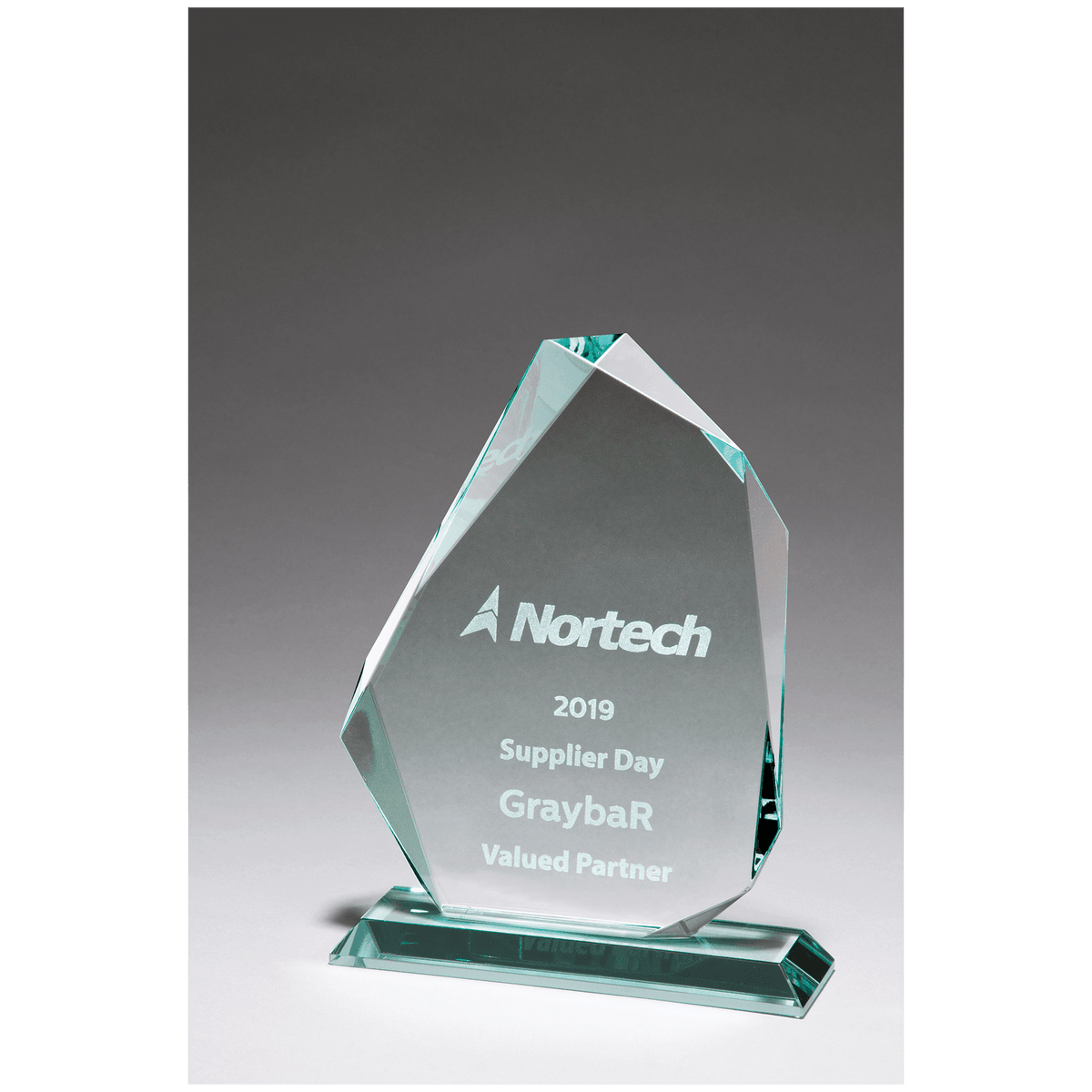 Iceberg Series Thick Jade Glass Award