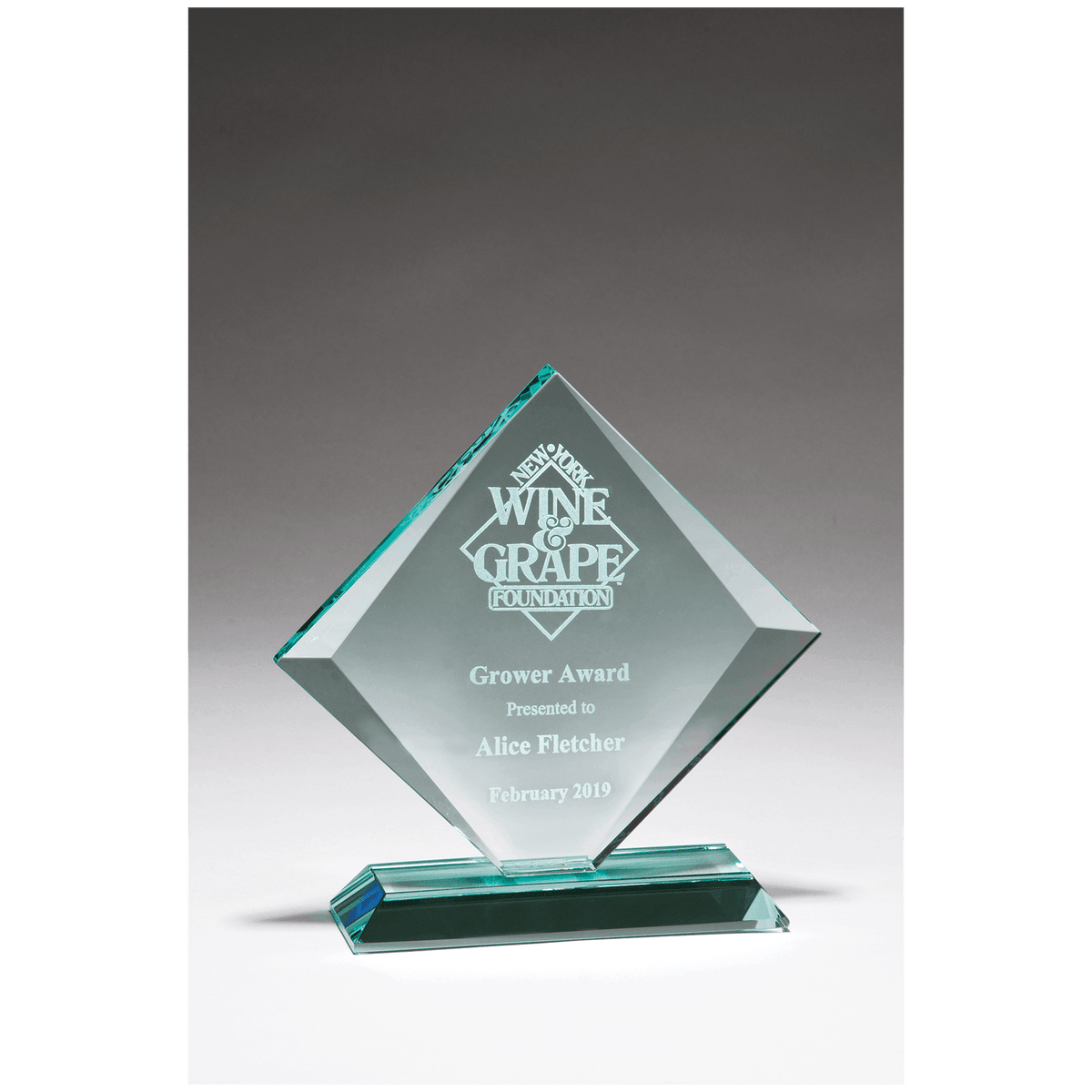 Diamond Series Glass Award