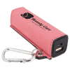 Laserable Leatherette 2200 mAh Power Bank with USB Cord