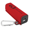 Laserable Leatherette 2200 mAh Power Bank with USB Cord